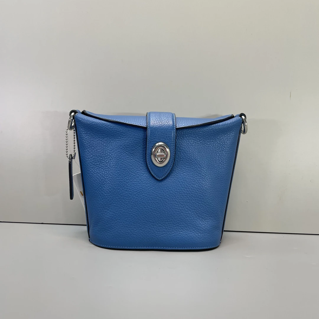 95新 COACH/蔻驰 小林/蓝色薯条包18*17*8cmB020914