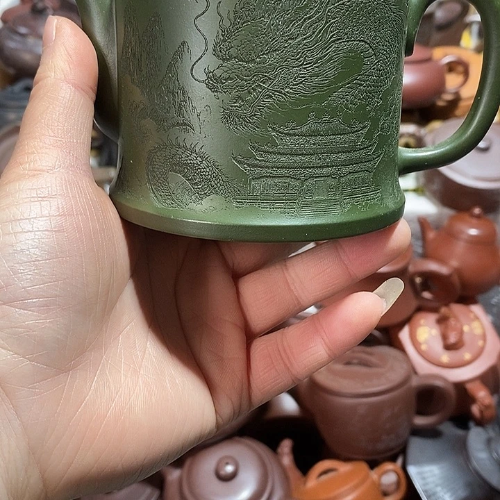 紫砂茶壶嘴磕自己整口