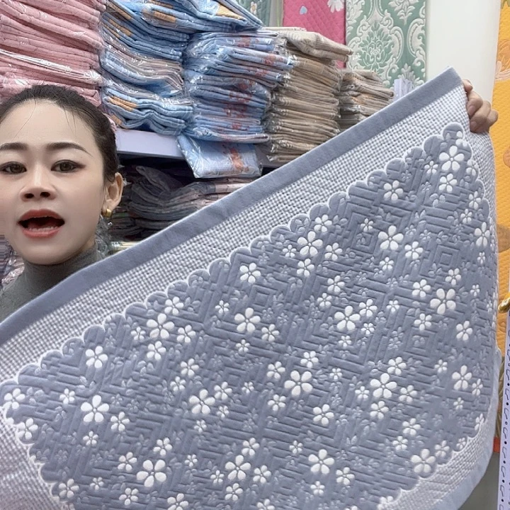 棉紫灰色雪花纯棉