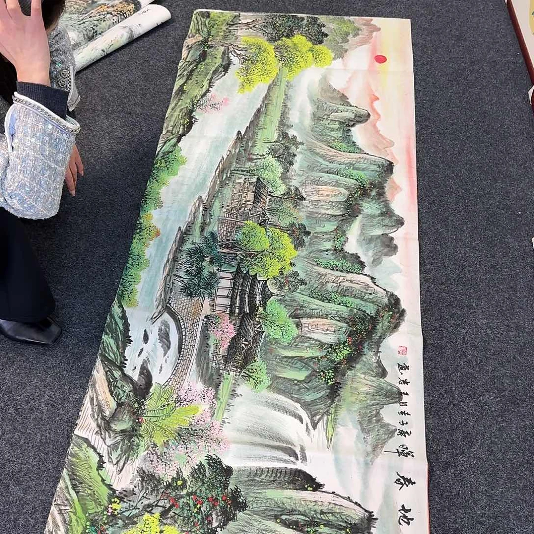 纯手绘国画作品好看