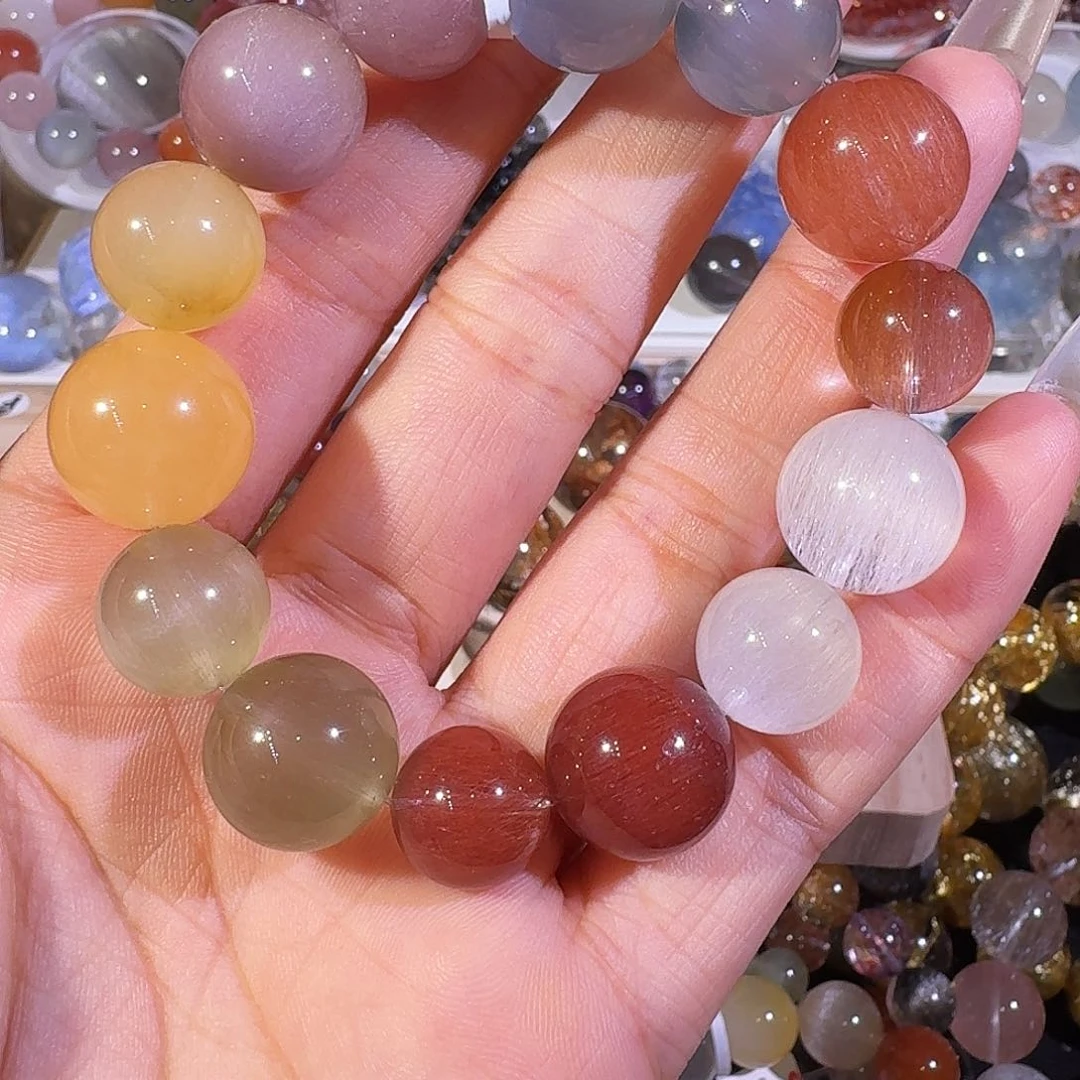 水晶手链未镶嵌天然水晶兔毛手串