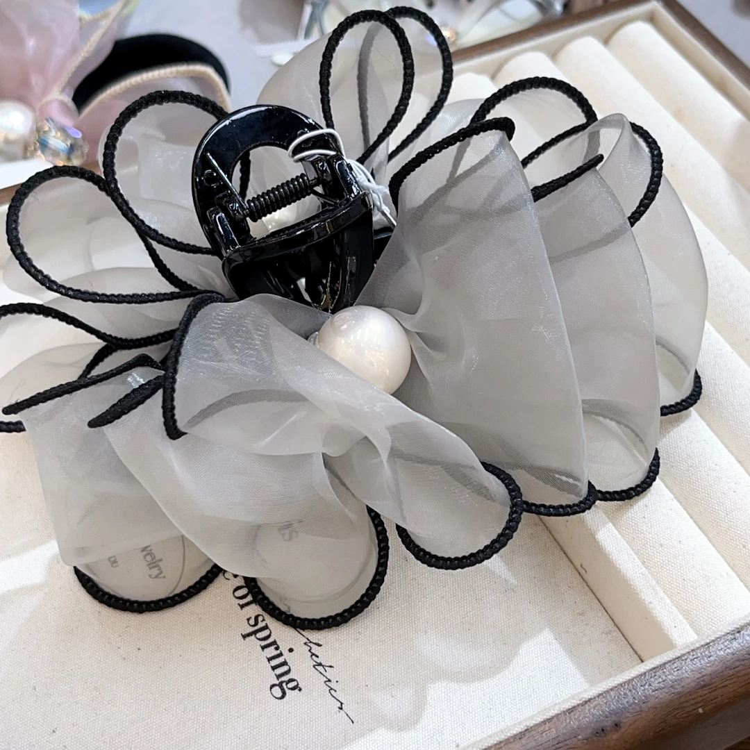 D147泡菜韩国灰色云朵抓夹11公分