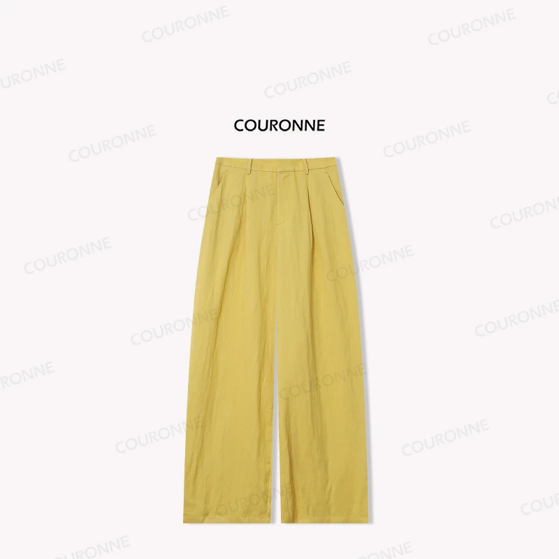 【清爽新夏】夏季百搭高腰休闲直筒长裤子33766