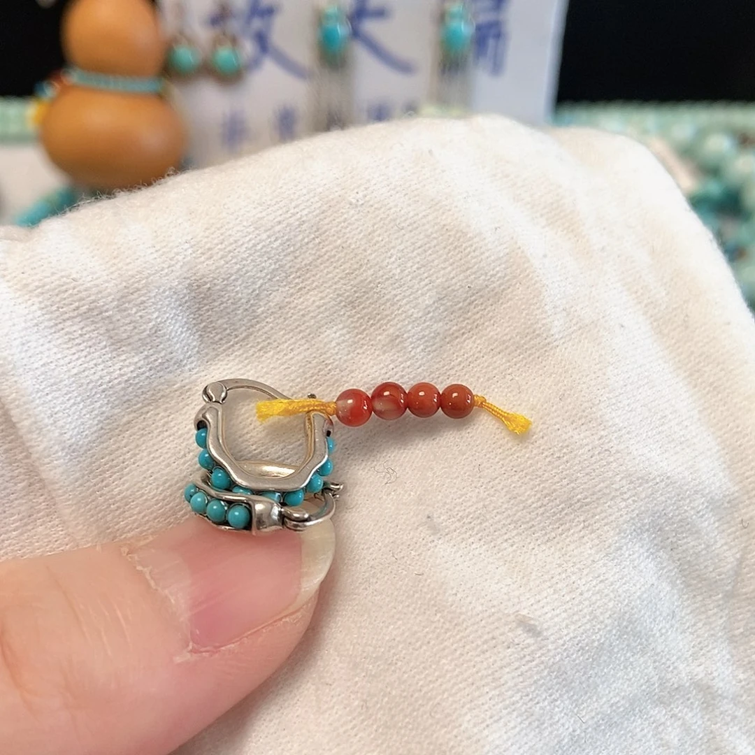 南红玛瑙银S925镶嵌珠宝奇石