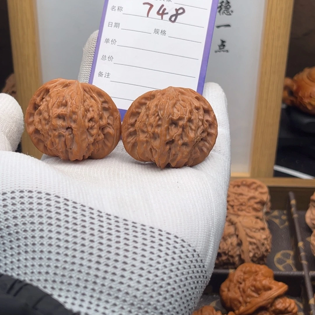 把件文玩核桃748钟馗磨42全品