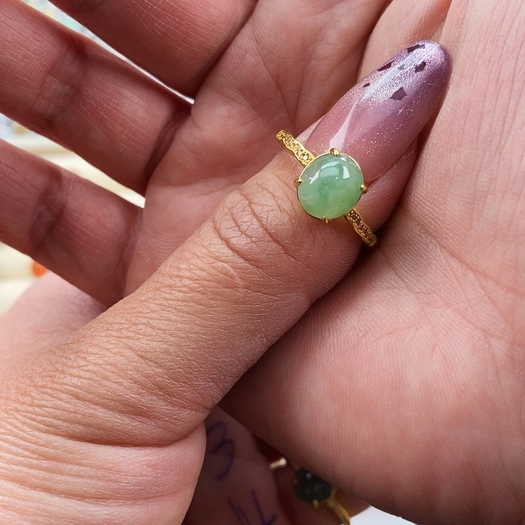 九***＇翡翠未镶嵌戒指缅甸