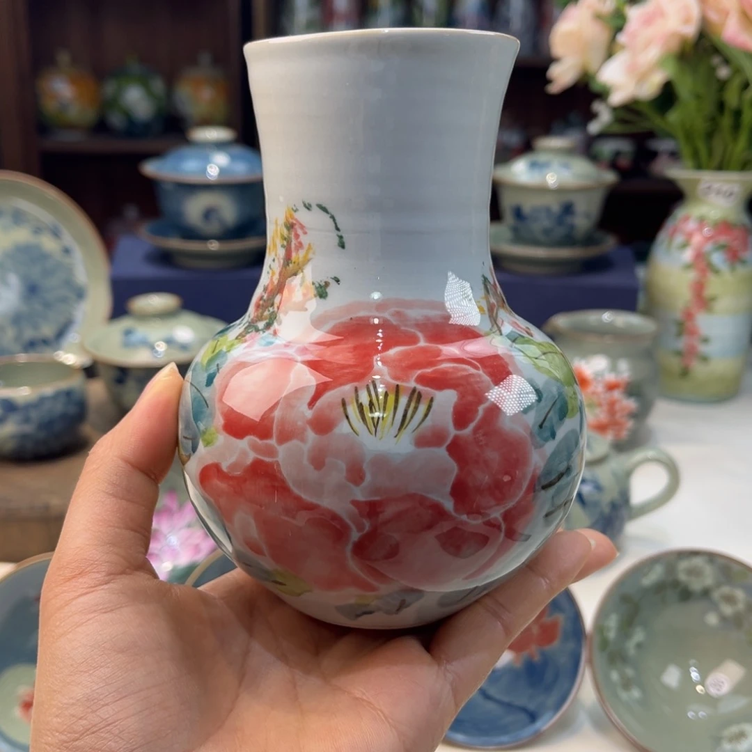 瓷片/**/景德镇手工手绘陶瓷茶具