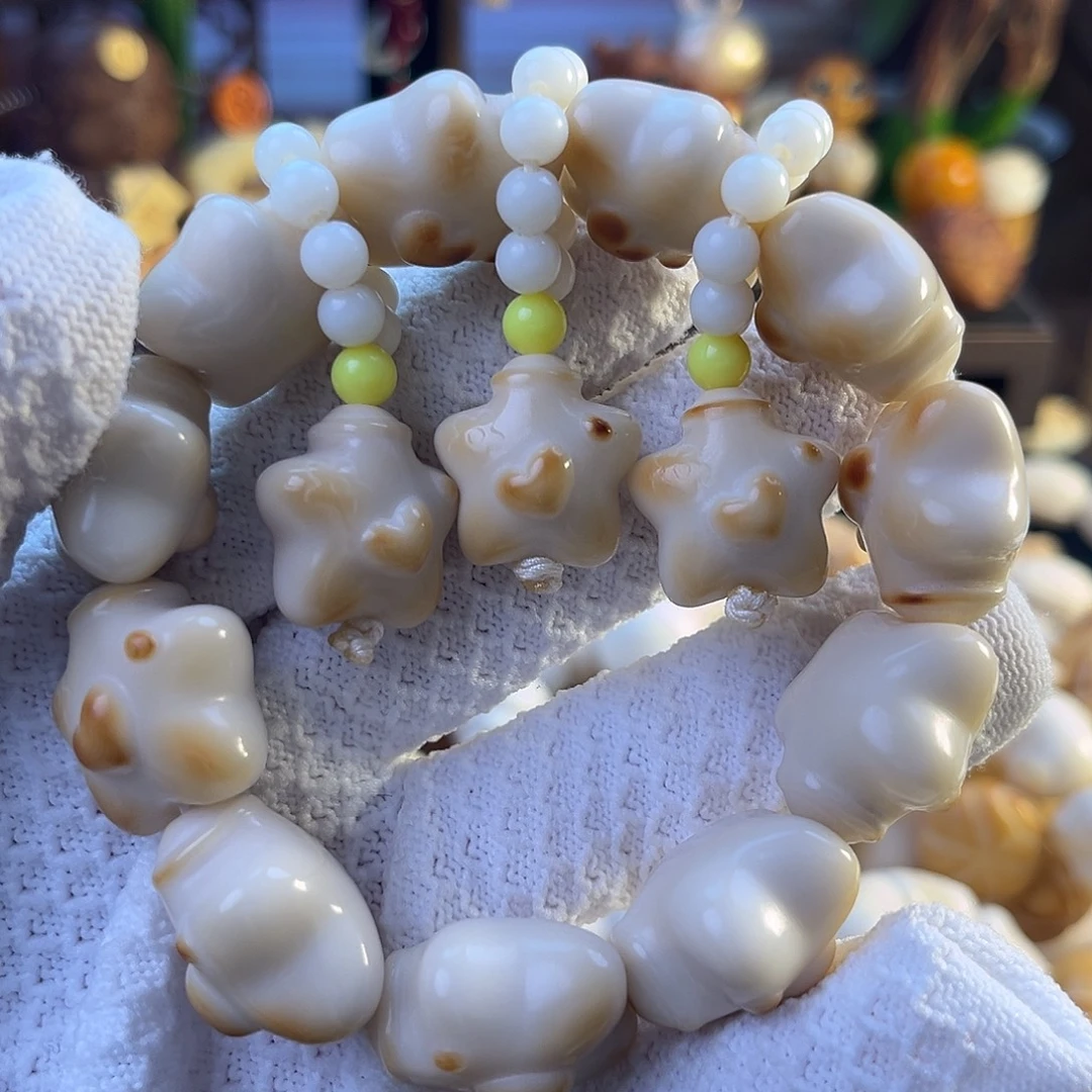 手串菩提根/象牙果-设计款-满天星空带三条流星尾-送3个跑环