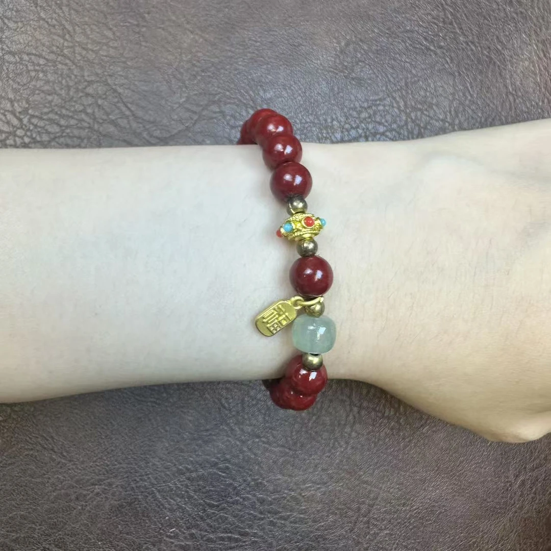 含辰砂工艺品含辰砂工艺品m-aa141 单圈手串111