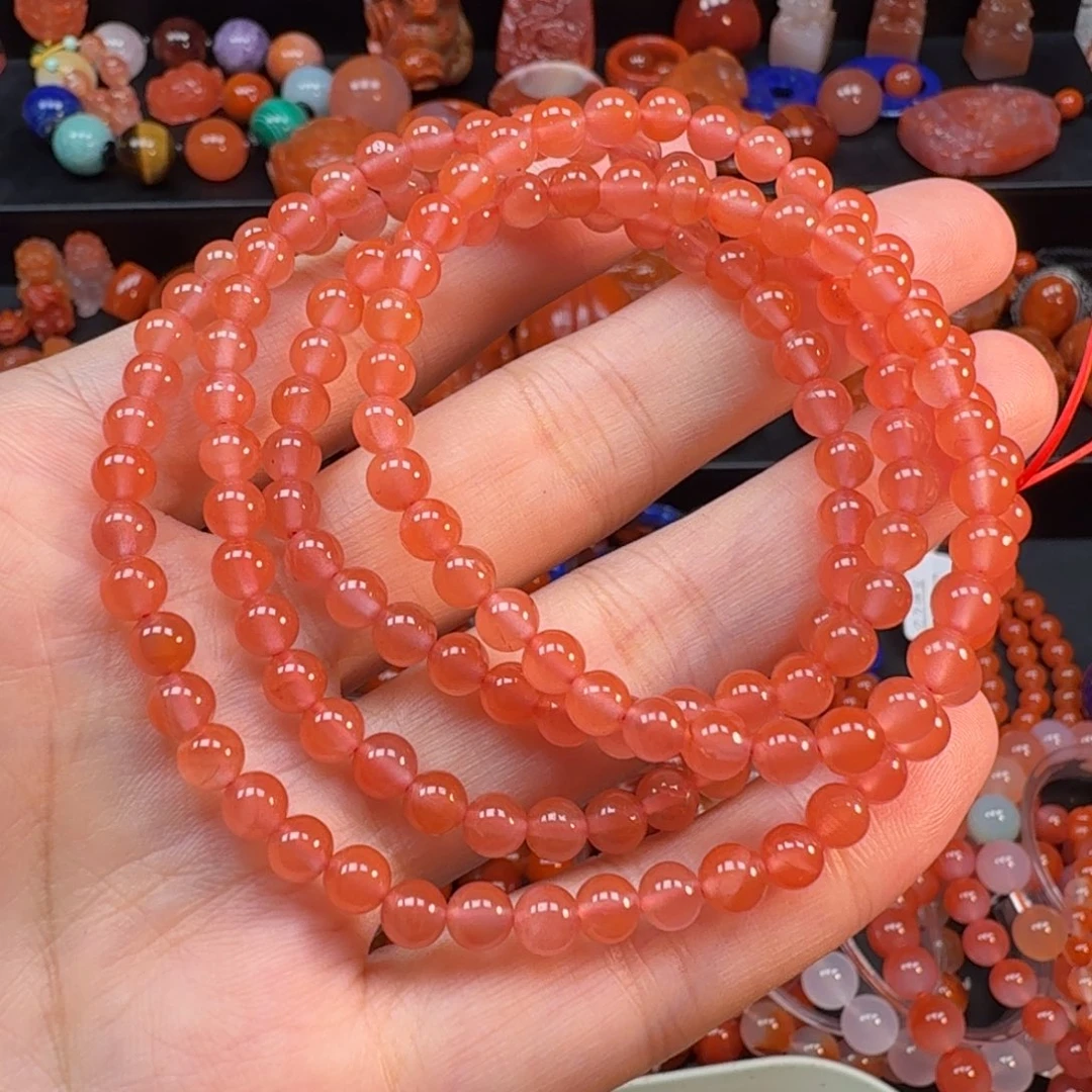 南红玛瑙未镶嵌手串5mm