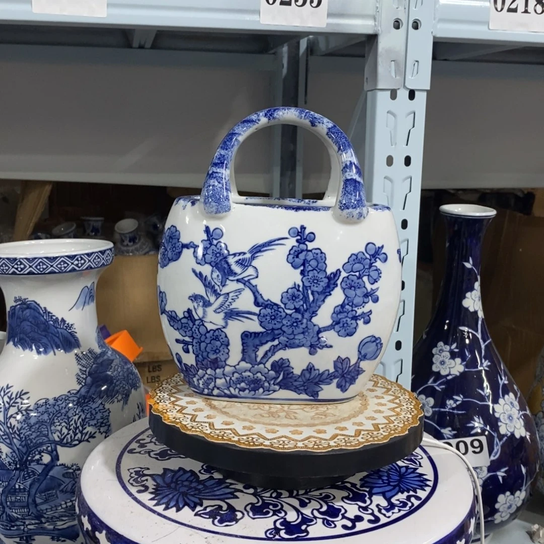 瓶手提包花瓶摆件花瓶