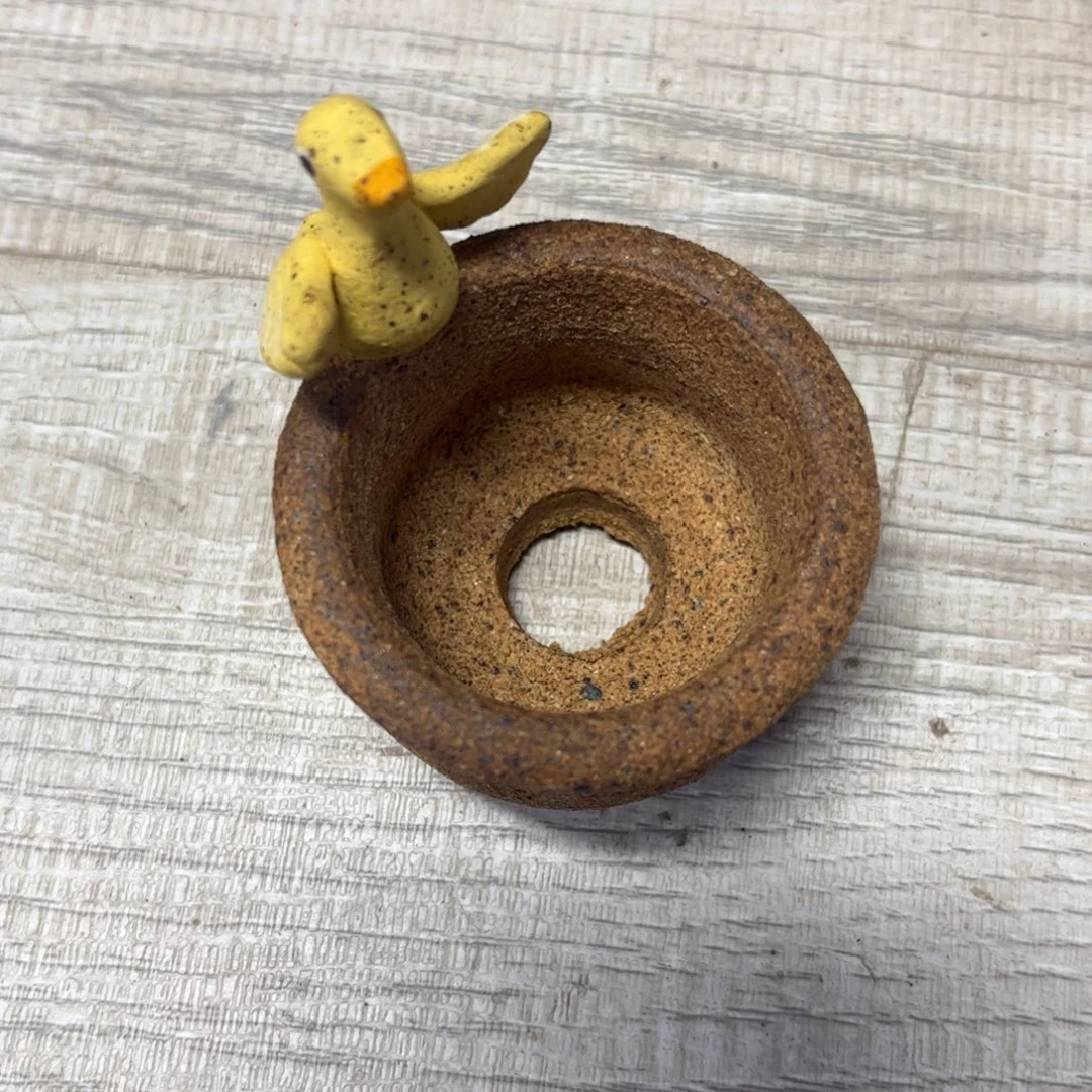 泥塑古镇炻陶花盆