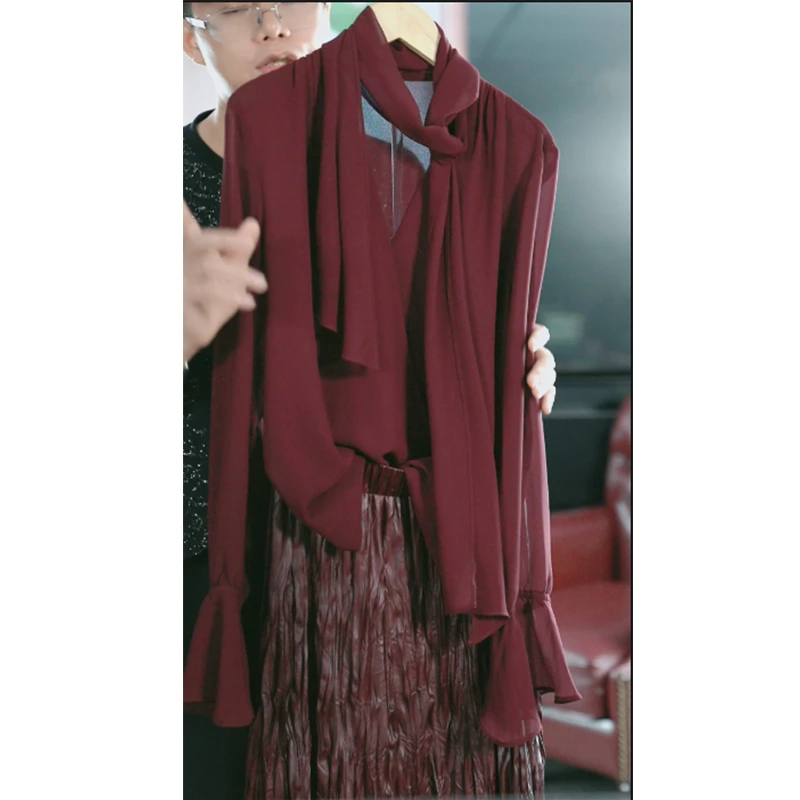 MIAOSHI/妙始 轻奢洋气长袖衬衫衣服女2025秋季新款时尚气质上衣