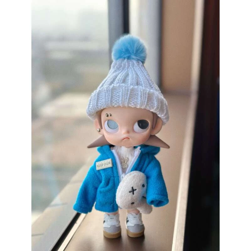 zsiga可动人偶1/8向往之处bjd娃衣嘎子姐蓝色外套着替姜饼人圣诞