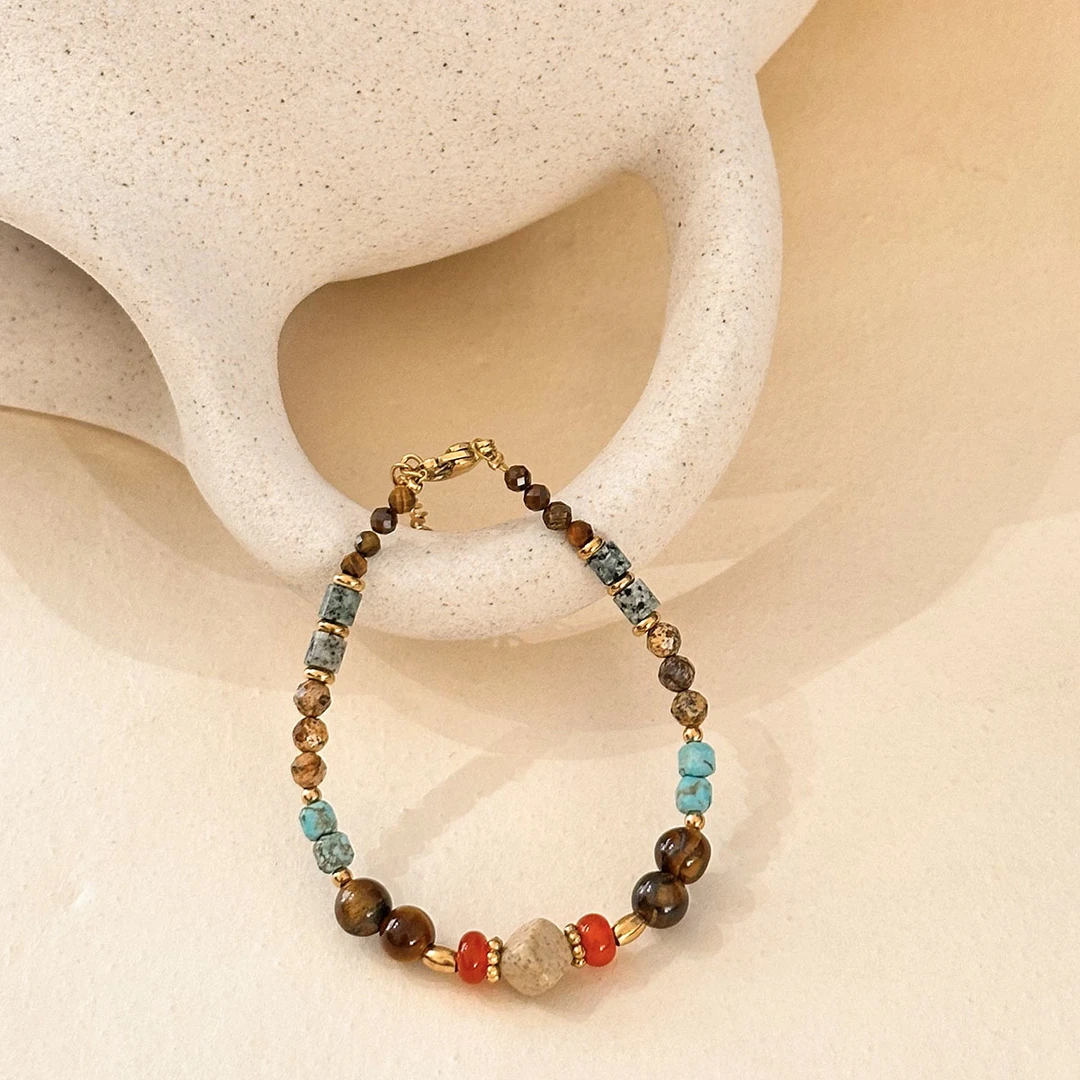 【涩果】原创天然虎睛石复古手链