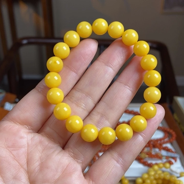 琥珀手链未镶嵌蜜蜡手串9