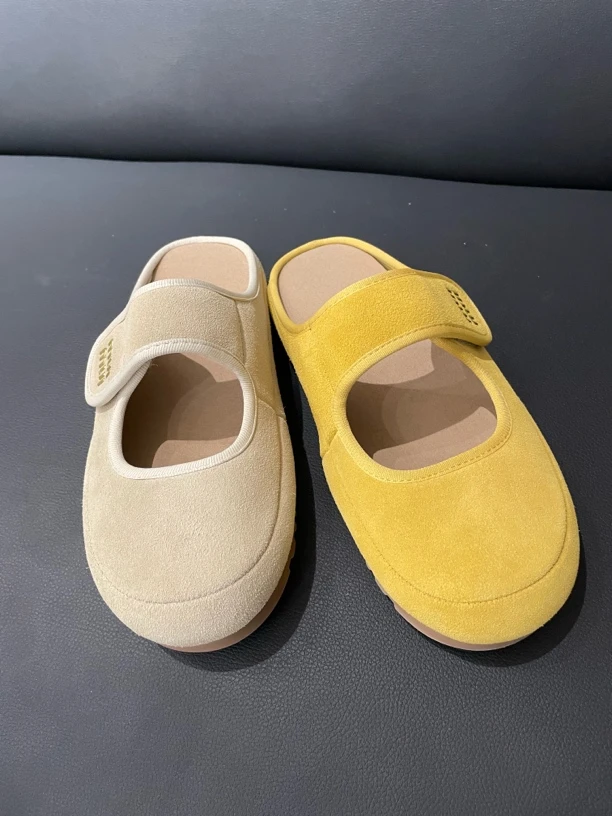 【LPZ】23-010   99清库存真皮豆豆拖鞋货号