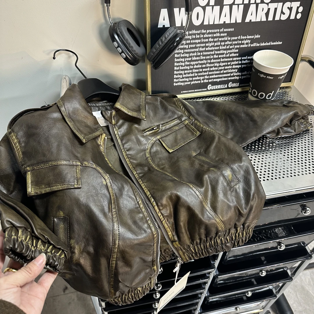 新款港风皮衣外套-05355