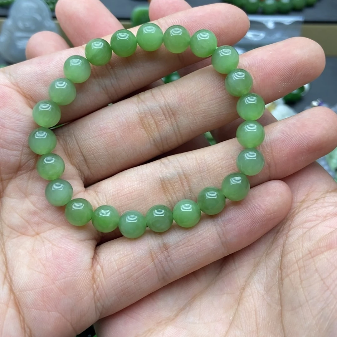 和田玉（碧玉）未镶嵌手链