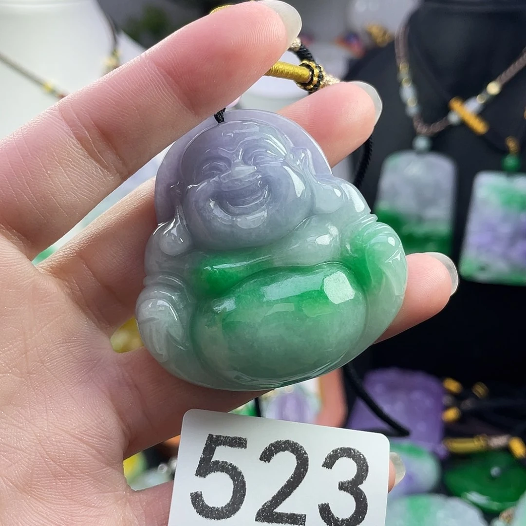 翡翠未镶嵌吊坠(赠链)
