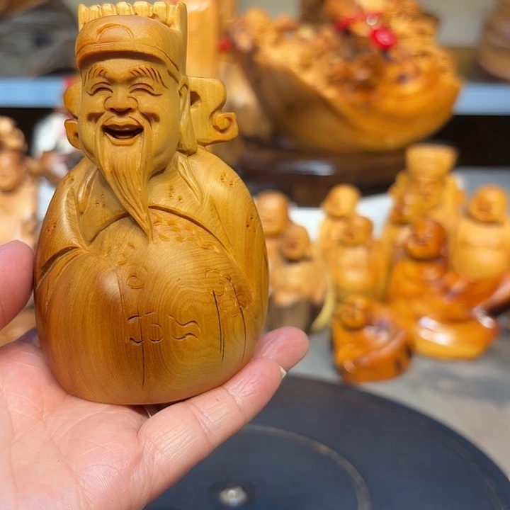 柏木太行崖柏财神爷