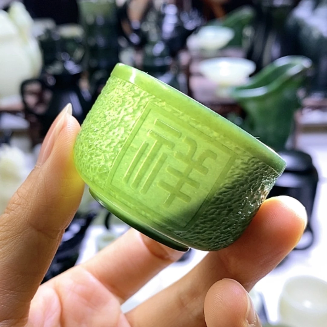 【闪购商品】和田玉未镶嵌摆件青玉杯
