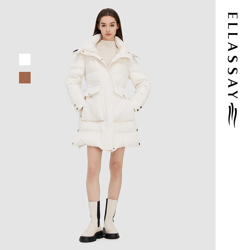 【粉丝专享】歌力思秋冬休闲百搭面包服EWD344L02800