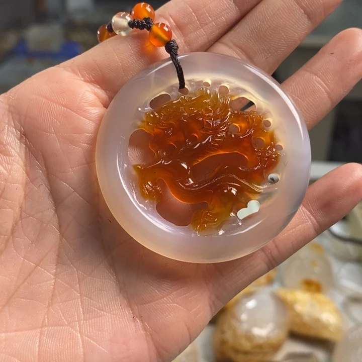 玛瑙/玉髓吊坠(不含链)未镶嵌