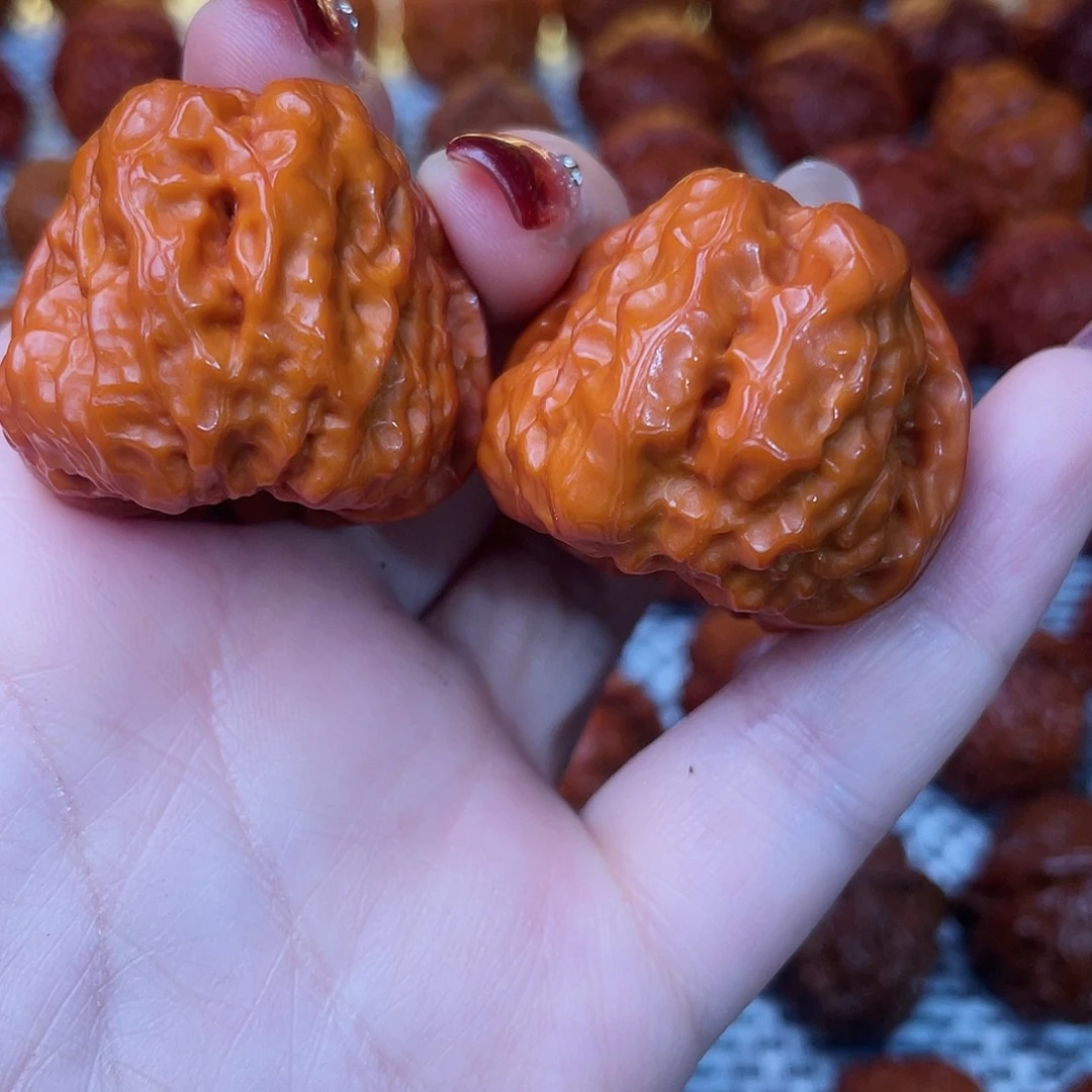 桃核吊坠文玩核桃 手把件 蛤蟆头 36