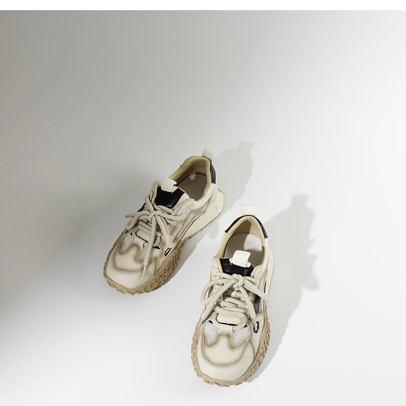 Mr Gao Shoes ·春季新款复古风韩版百搭简约系带老爹鞋潮流女鞋