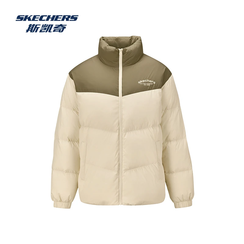 SKECHERS斯凯奇梭织短款羽绒外套L425U009