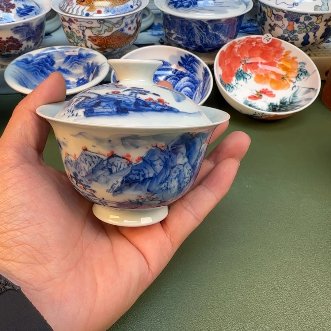 纯手工纯手绘茶具石头87