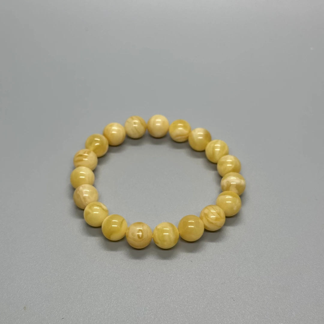 原矿蜜蜡手串花蜡蜡质浓郁厚重