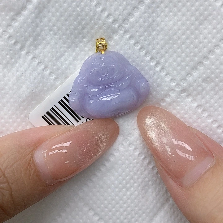 颈饰18K金镶嵌翡翠