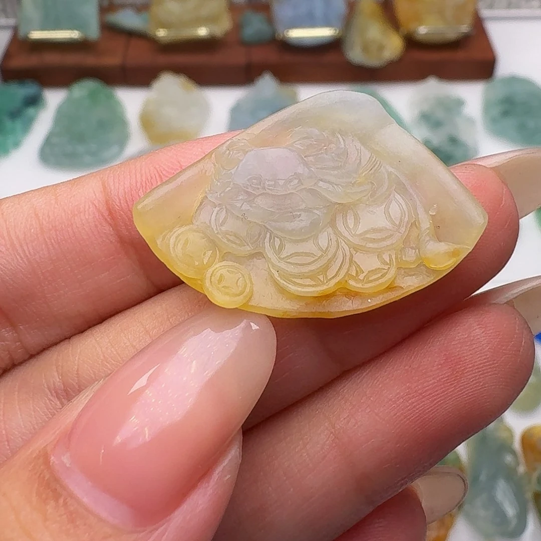定制翡翠未镶嵌毛货