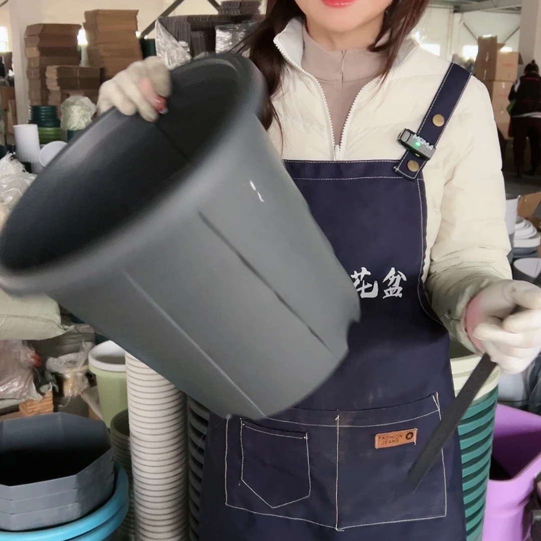 树脂瑕疵玫瑰盆320#灰黑5个无托