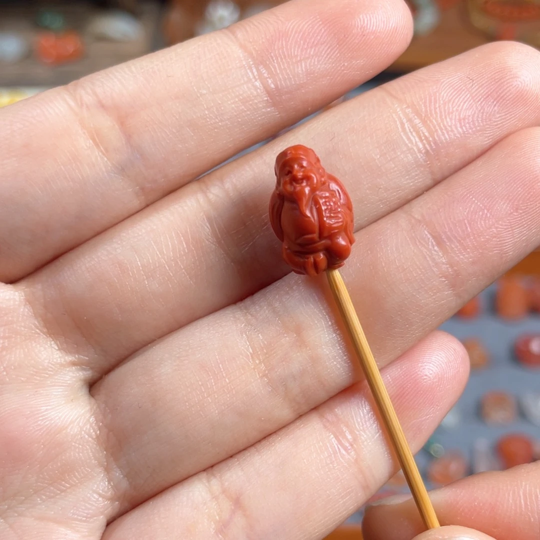 南红玛瑙小财神未镶嵌C****恒