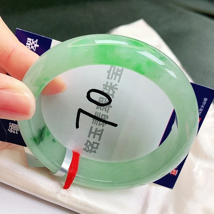 翡翠未镶嵌手镯缅甸天然a货翡翠手镯