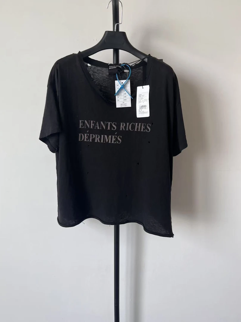 99新 Balenciaga/巴黎世家 ERD 宽松罗纹圆领水洗短袖99新 00416