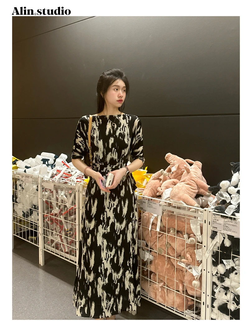 【Alin】法式～轻奢高端气质一片式显瘦连衣裙清凉优雅设计师款裹裙