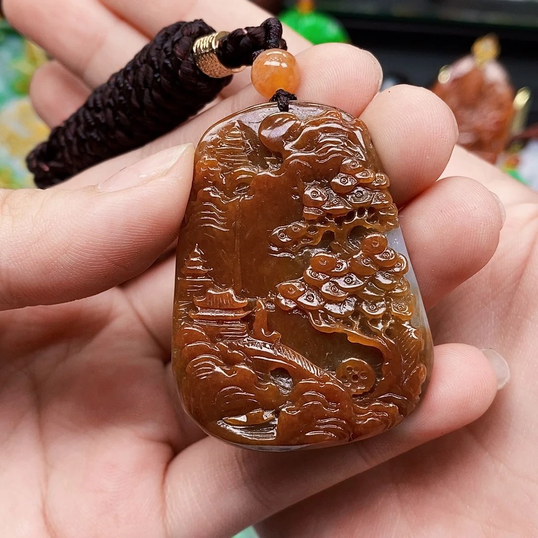 颈饰未镶嵌翡翠翡翠A货