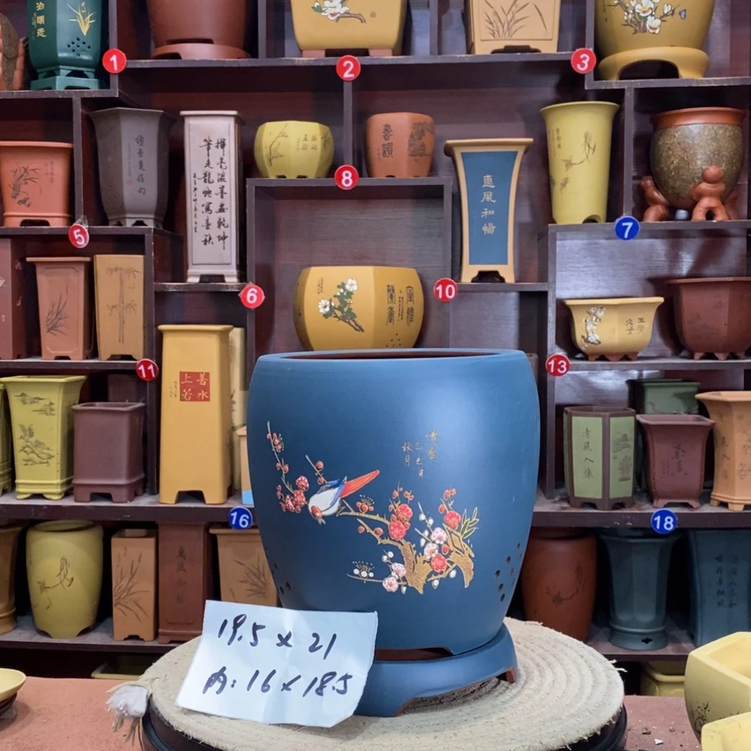 紫砂艺术紫砂花盆