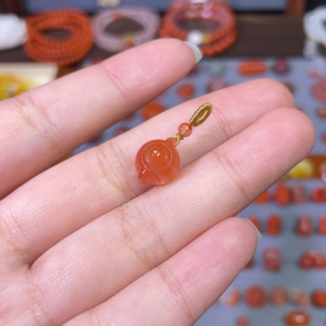 南红玛瑙未镶嵌把把壶