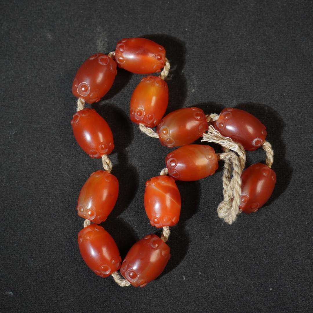 8SE93  清  玛瑙手串