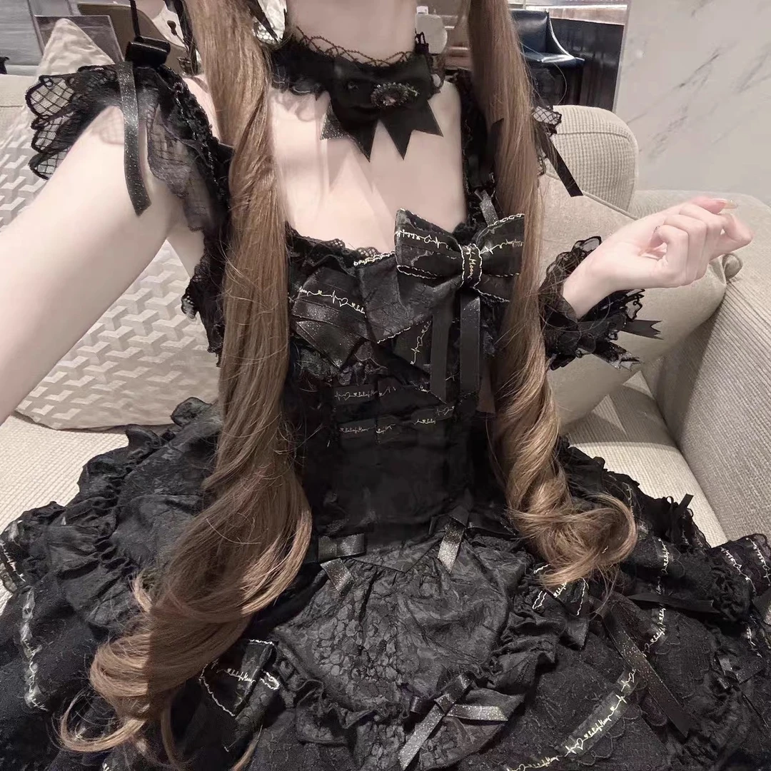 【鎏金絮语lolita】银月原创设计lolita猫与裙摆实体店现货