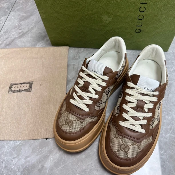 99新 GUCCI/古驰 葡萄籽奢潮/gucci饼干鞋/35