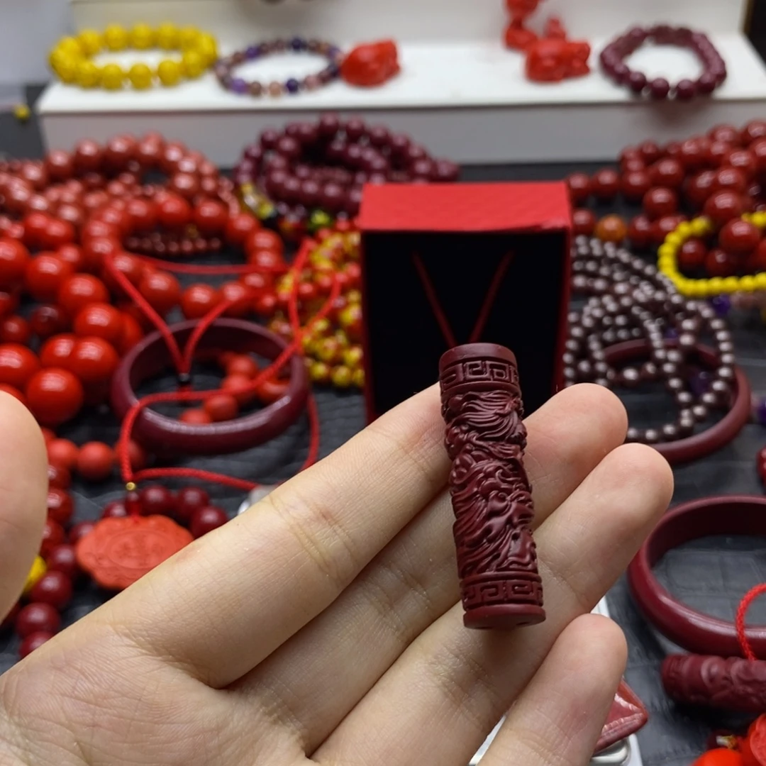 天然辰砂龙 灌朱砂