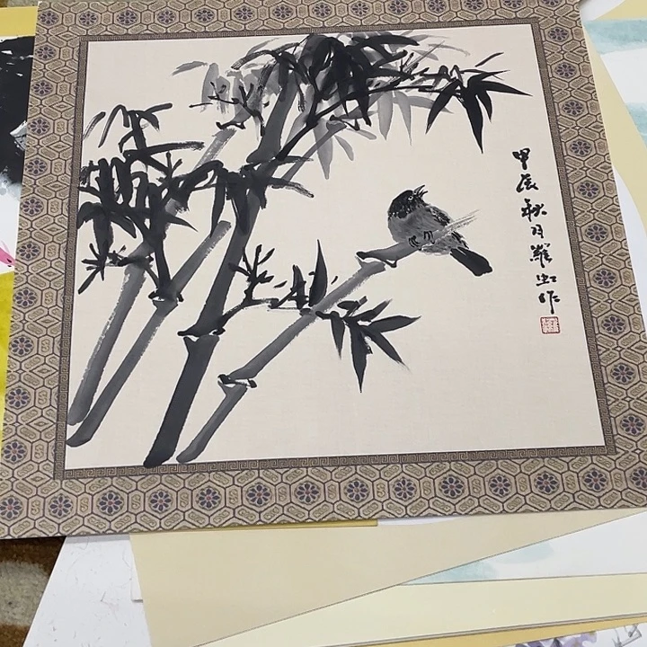 国画38-38卡纸作品艺