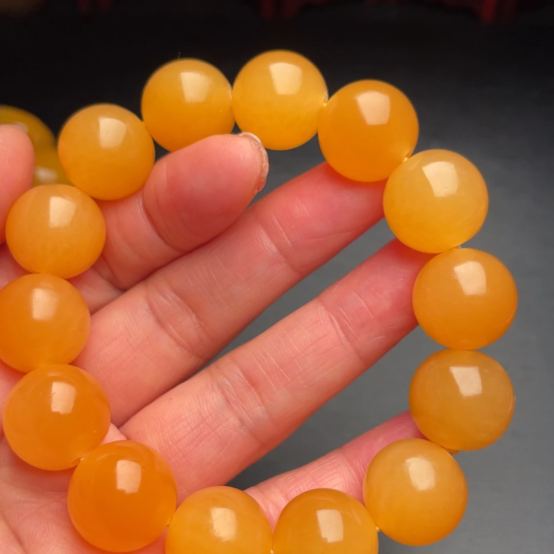 天***神田黄石金田黄石手把件手串