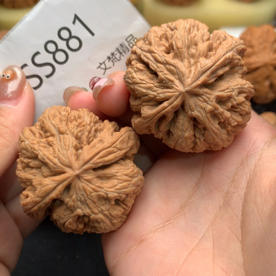 文玩核桃把件全品粗筋45